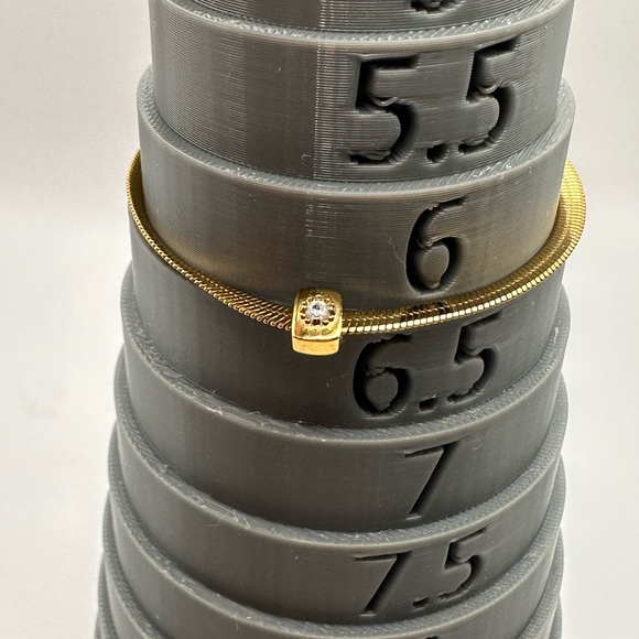 Hey Harper HARMONY Bracelet Gold Chain Cubic Zirconia CZ Minimalist Jewelry - Picture 9 of 13